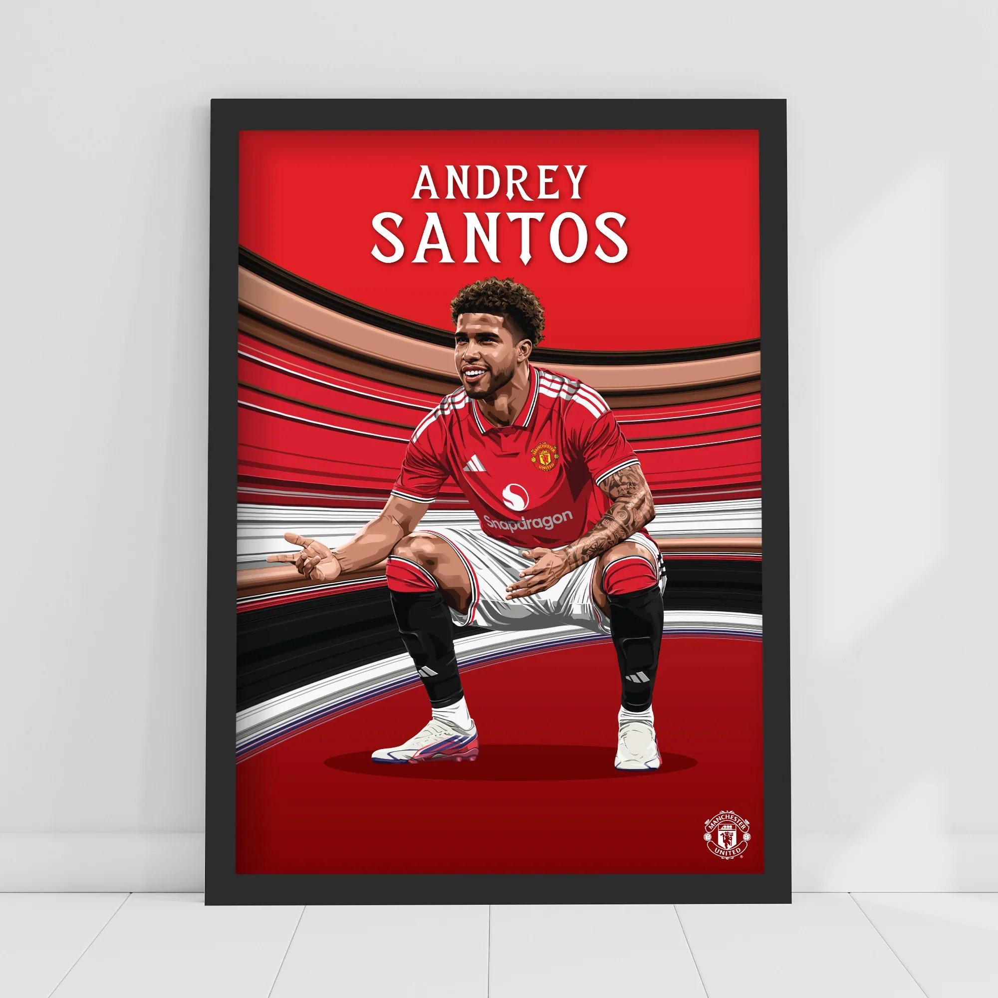 Manchester United FC Print - Andrey Santos 26/27 Poster A3 Framed
 £24.99 