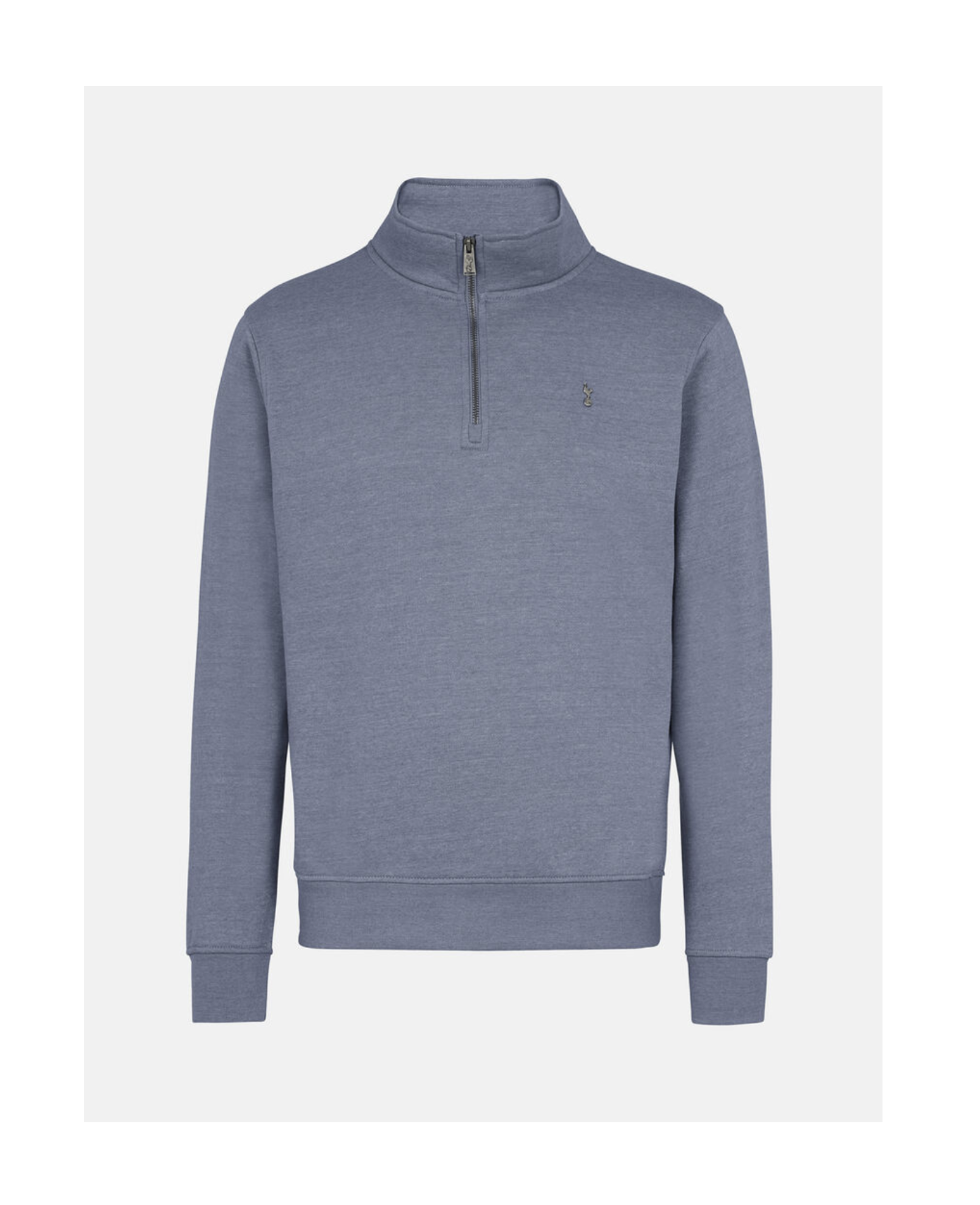 Spurs Mens Metal Crest 1/4 Blue Sweatshirt - £43.00