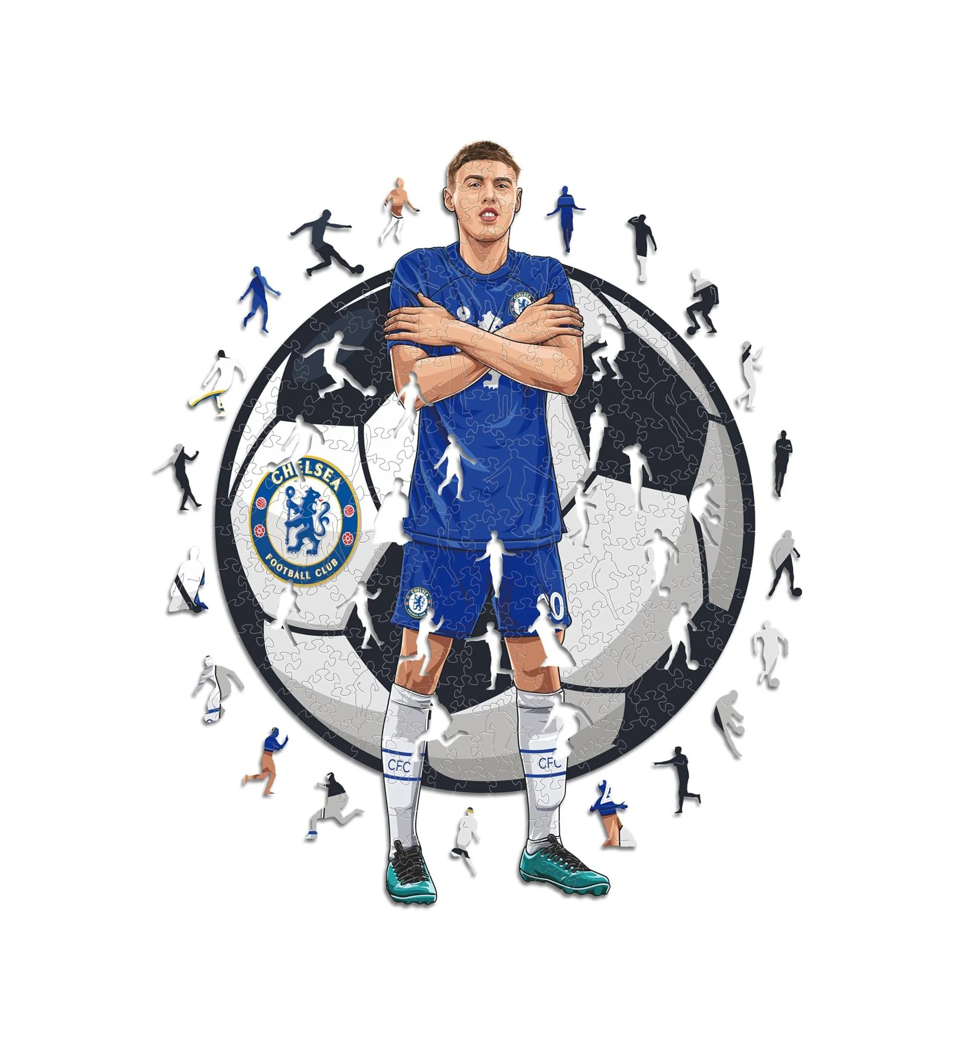 Chelsea FC Cole Palmer Offiicial Wooden Puzzle 
 £24.32  