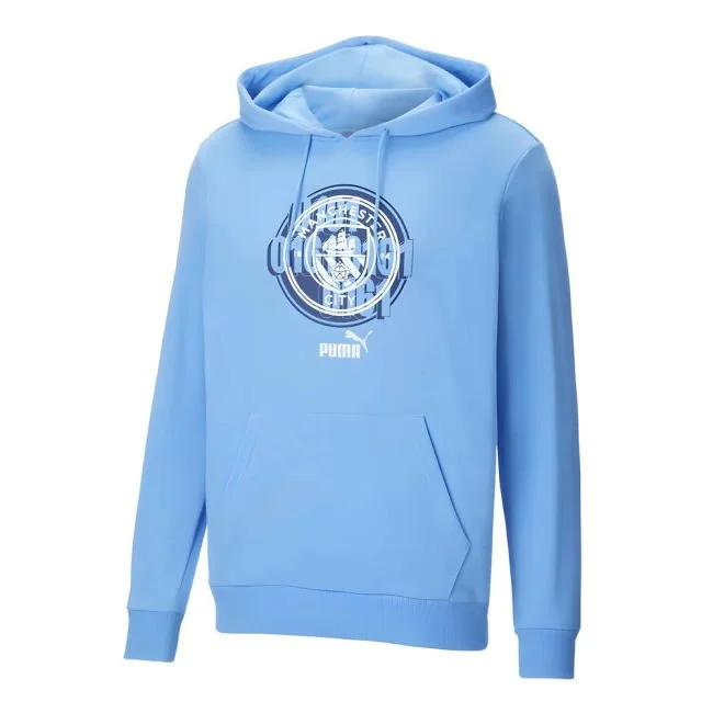 2024-2025 Man City ftblCulture Hoody (Light Blue) - £60.00