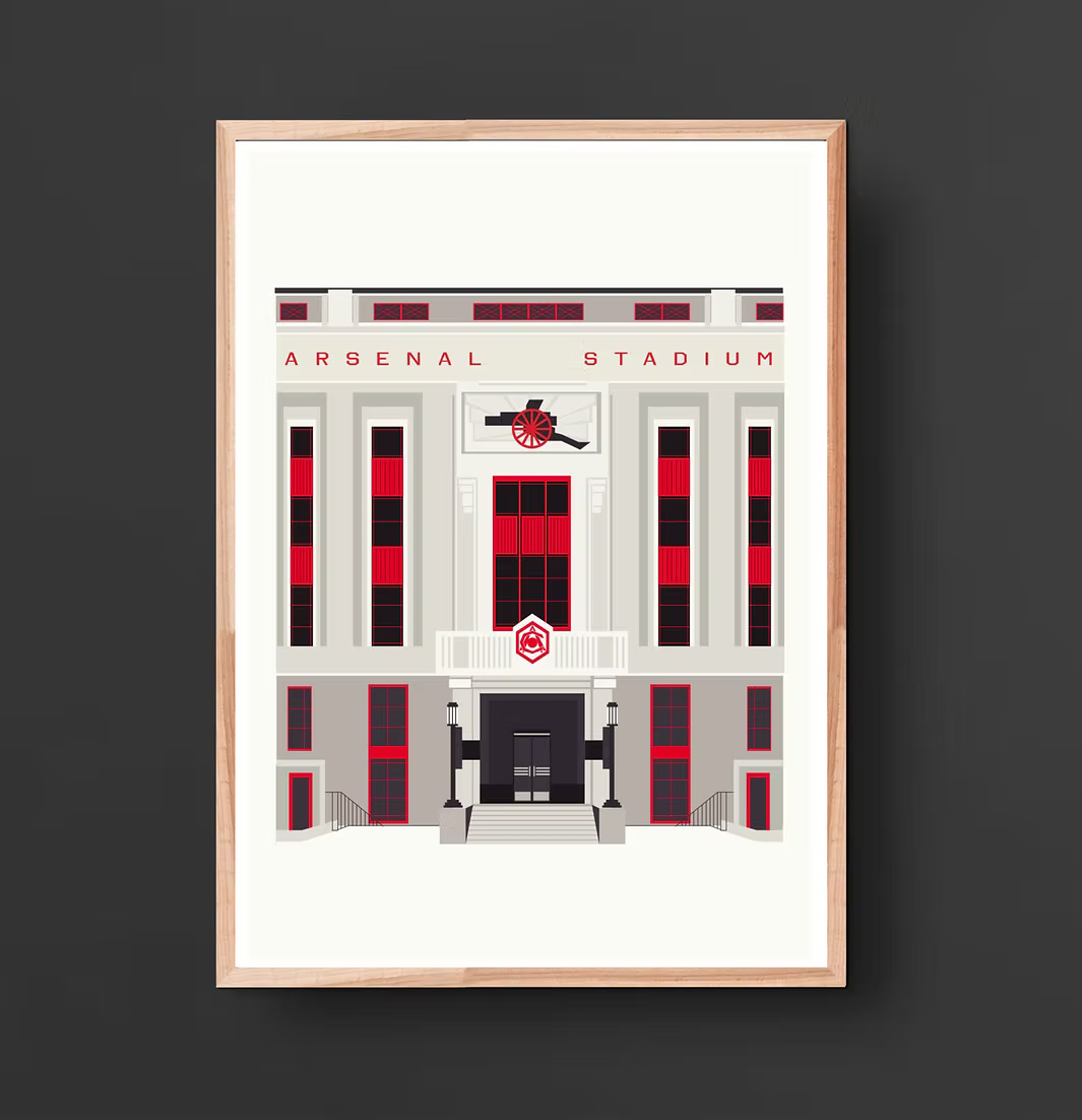 The Arsenal Stadium Art Print | A4 Matte Print - £20.00