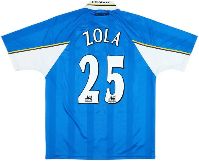 1997-99 Chelsea FC Home Shirt Zola #25 - 9/10 - (XL) - £199.99