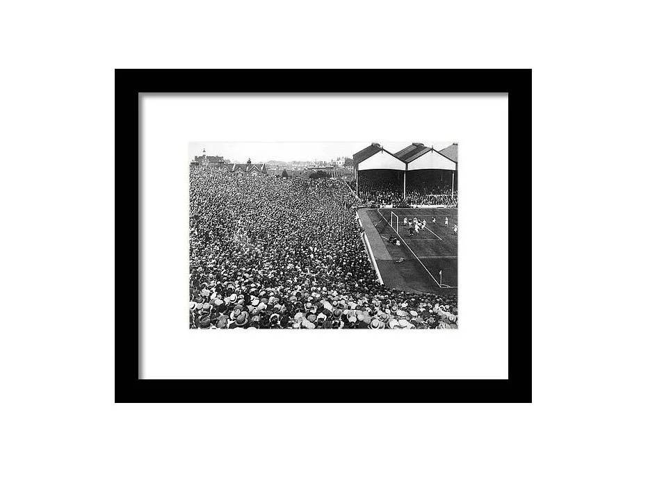 Arsenal FC Soccer Crowd At Highbury Framed Print by Underwood Archives 10in x 7in - £70.21