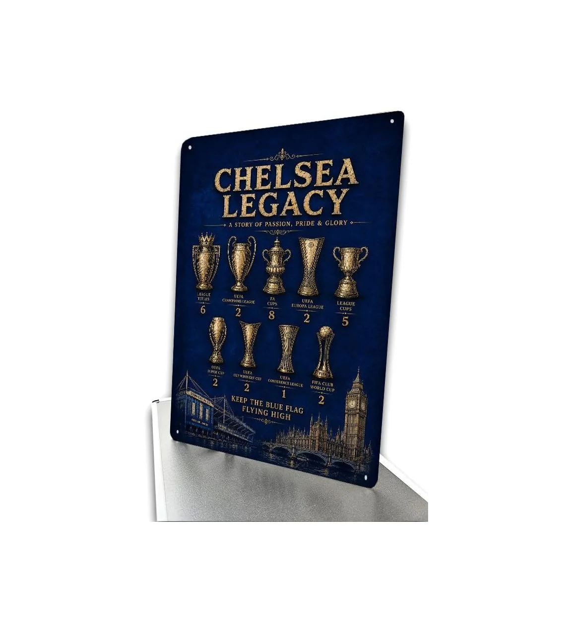 Chelsea Legacy Vintage Football Wall Art 30cm x 20cm Metal Sign
 £9.99 
