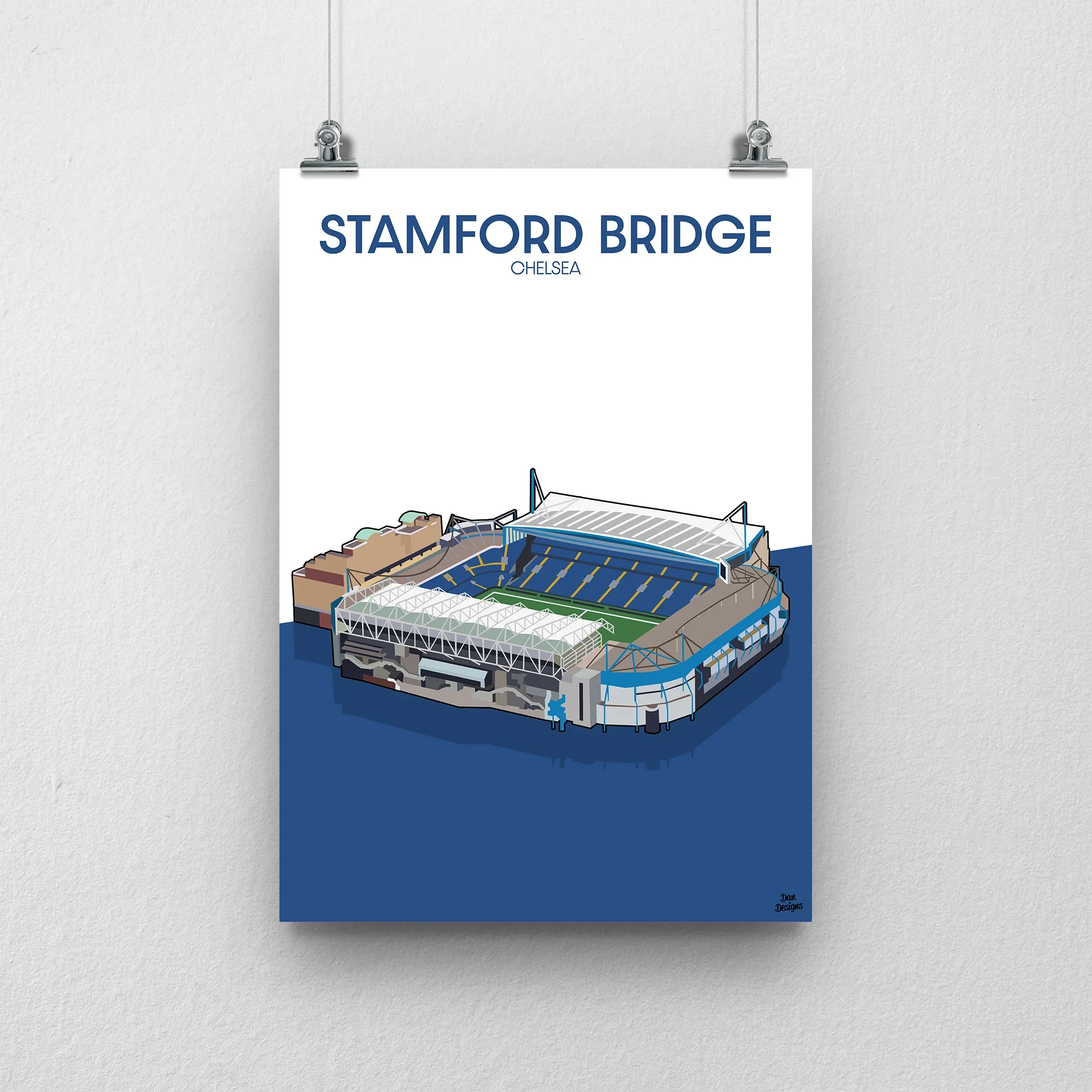 Stamford Bridge Print – Chelsea Stadium Artwork A2
 £28.00 