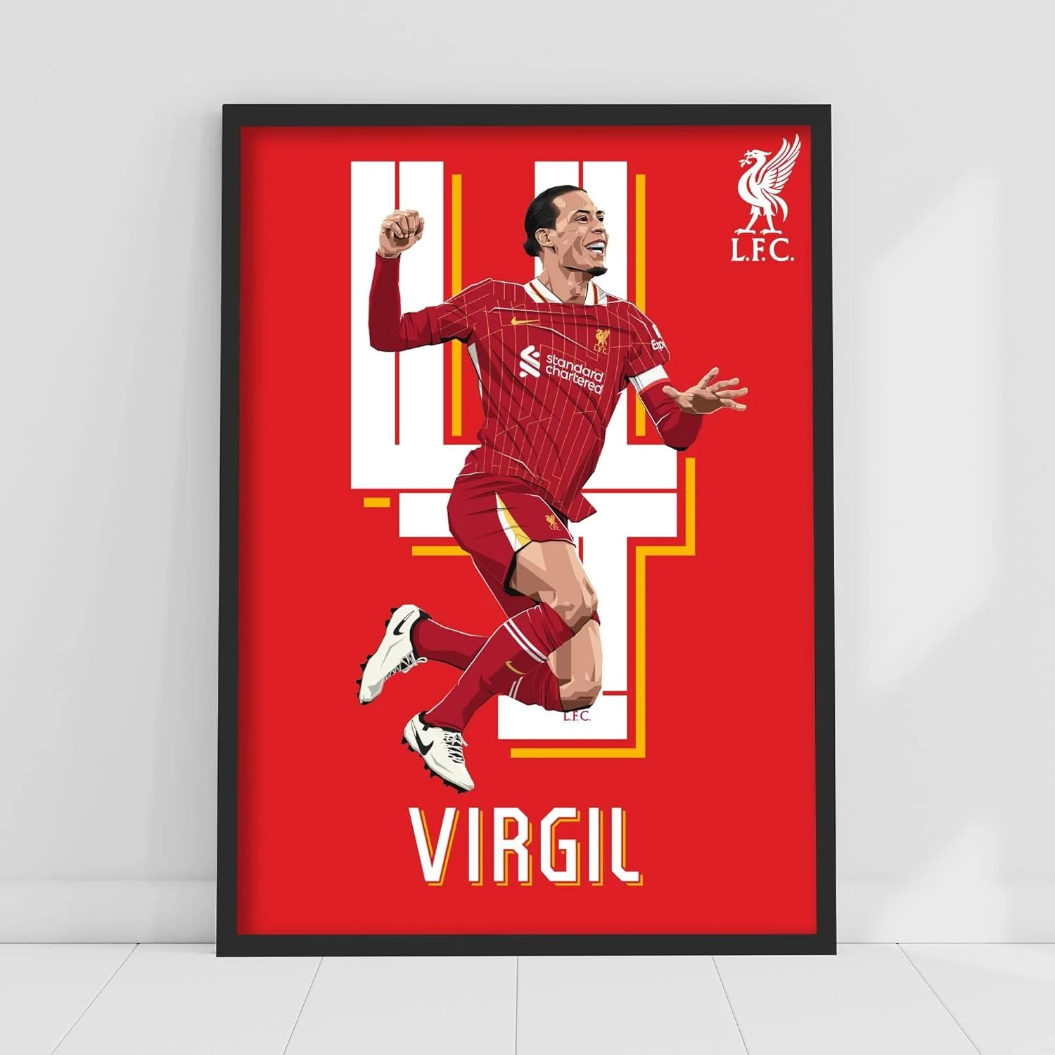 Liverpool FC Print - Virgil Celebration  Poster (21cm x 29.7cm - A4) - £11.99