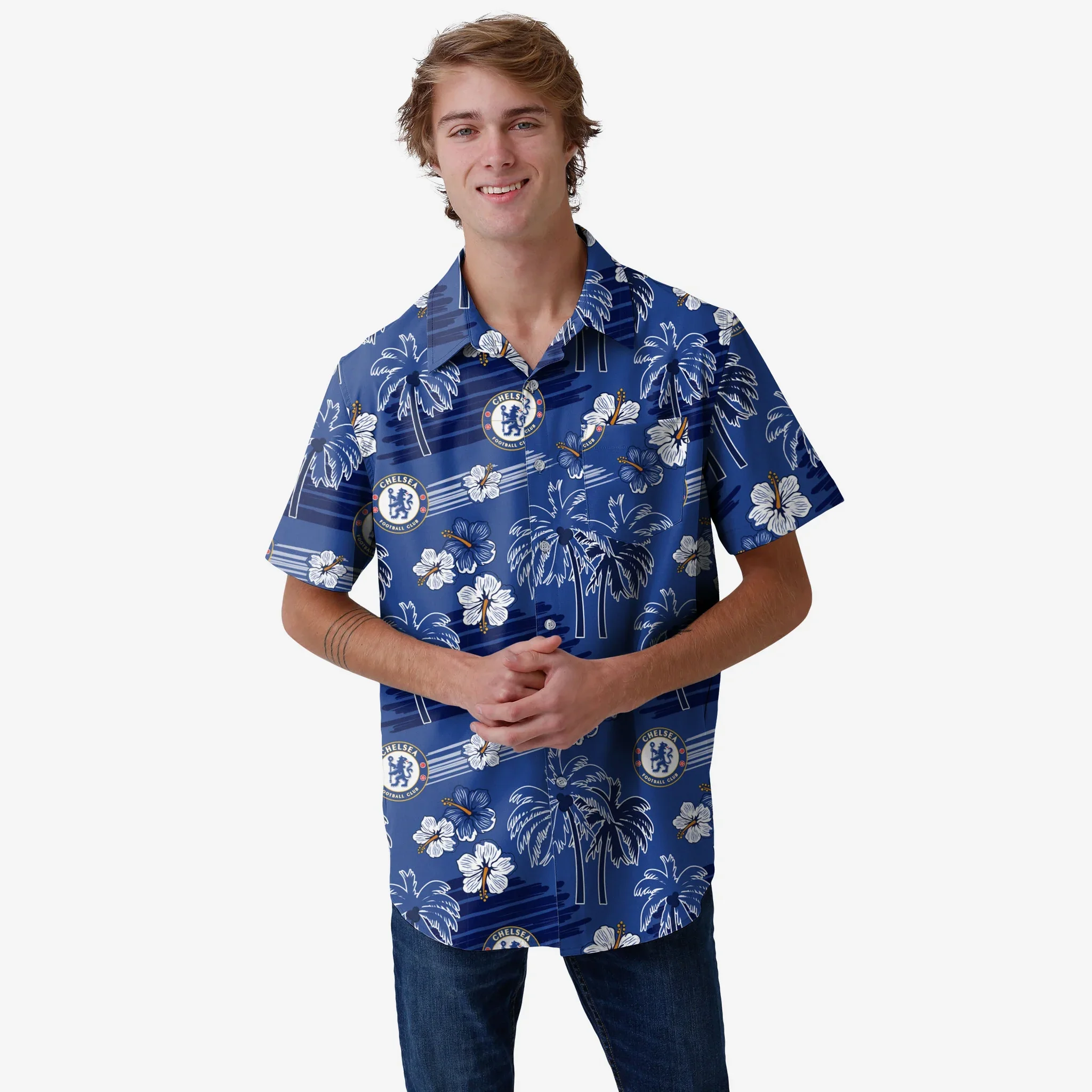 Chelsea FC Islander Tropical Button Up Shirt
 £10.00 
