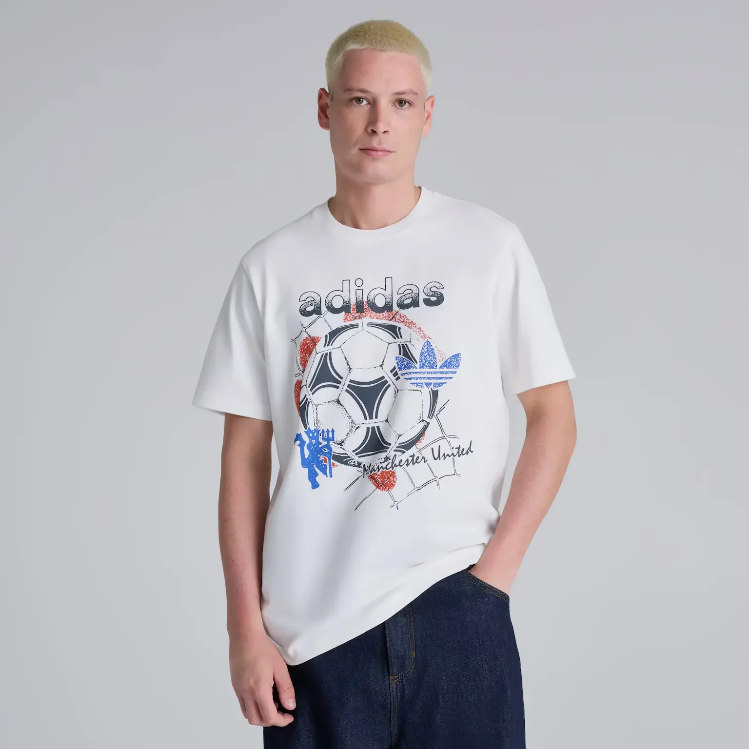 Manchester United x adidas Originals Graphic T-Shirt White
 £25.00 