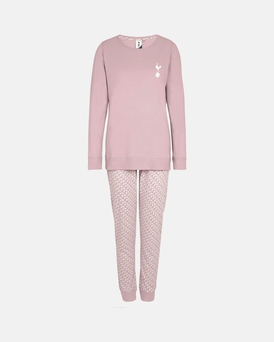 Spurs Womens Pink Cockerel Print Pyjama Set - £30.00