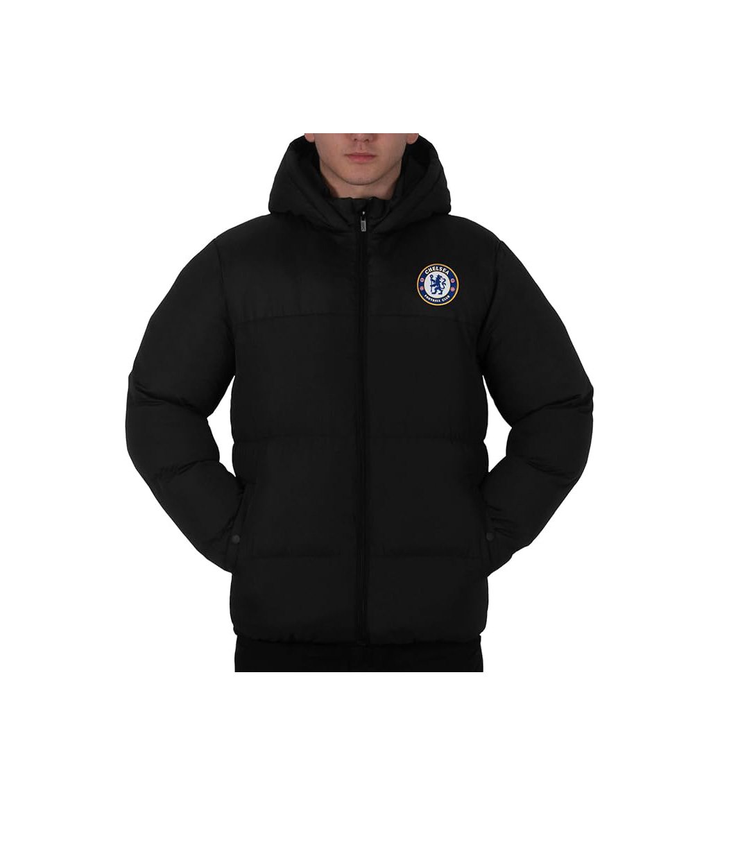 Chelsea Mens Quilted Jacket Hooded Winter Coat Adults Official - £64.99