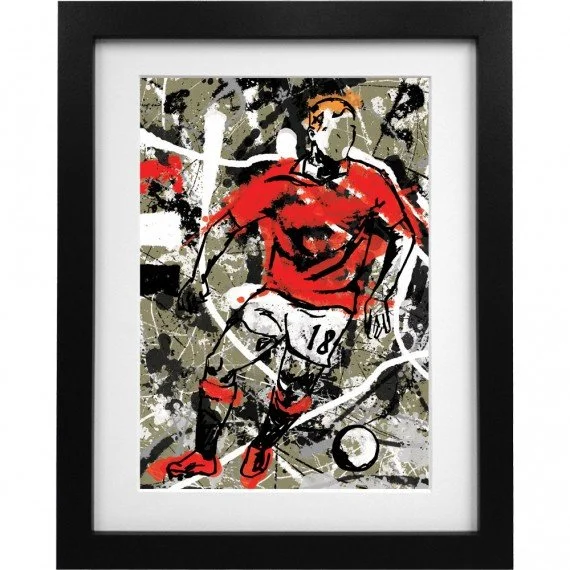 Manchester United Paul Scholes Splash Art Print A3 Print Unframed - £20.00