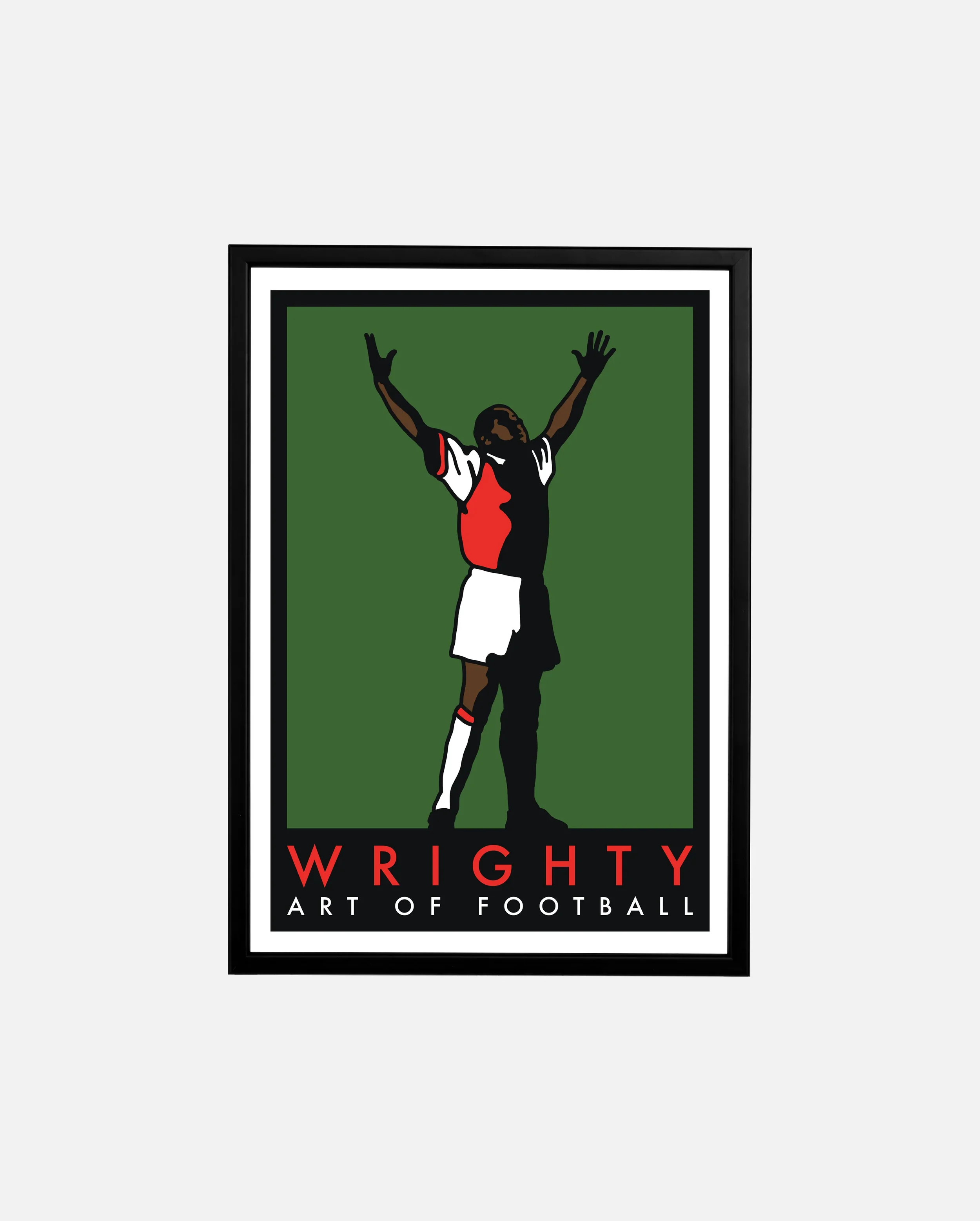 Arsenal Wrighty Print | A4 Framed - £40.00