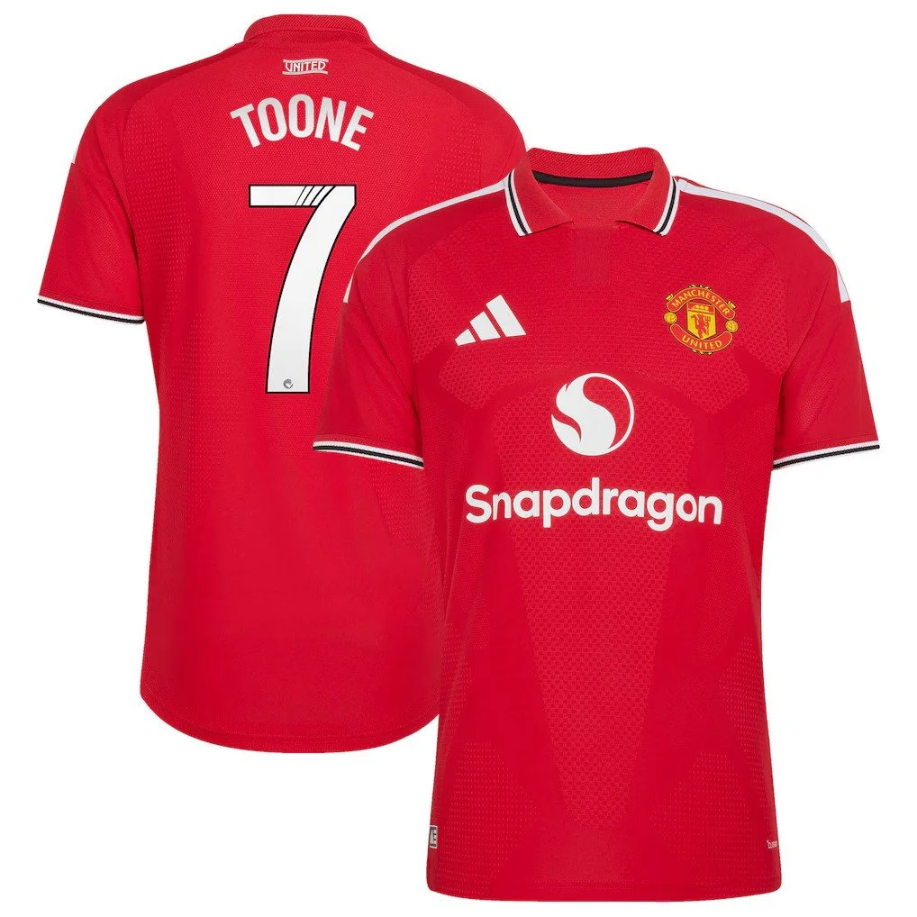 Manchester United adidas WSL Home Authentic Shirt 2026-27 | Toone 7 - £120.00