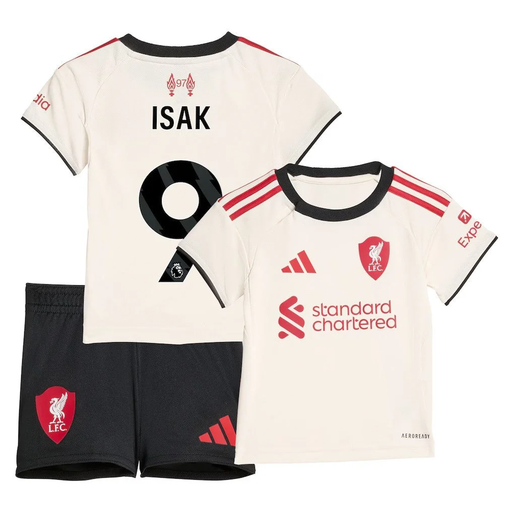 Liverpool adidas Away Babykit 2025-26 | Alexander Isak - £35.00