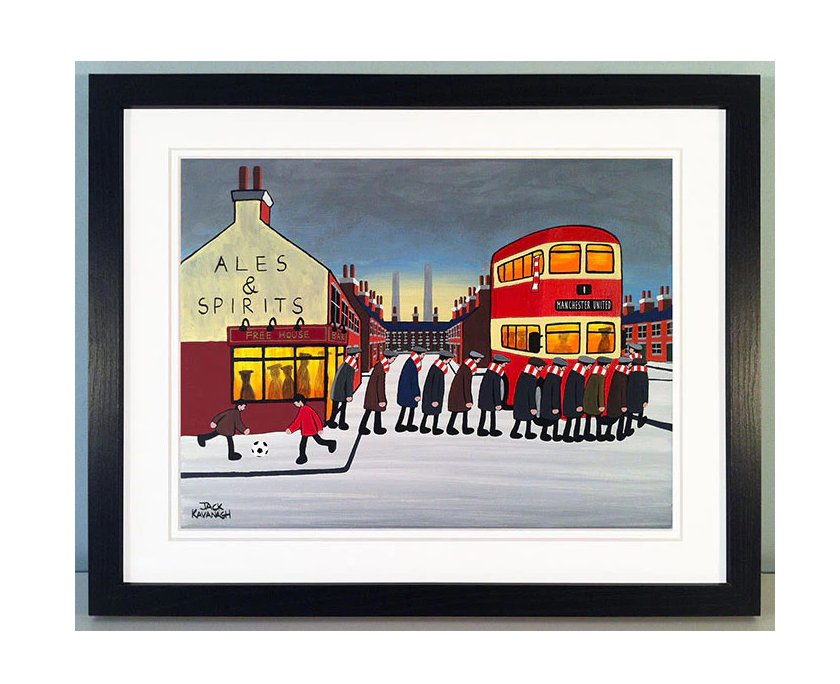 Jack Kavanagh Manchester United - Going To The Match Framed Print 12x15in - £50.00 