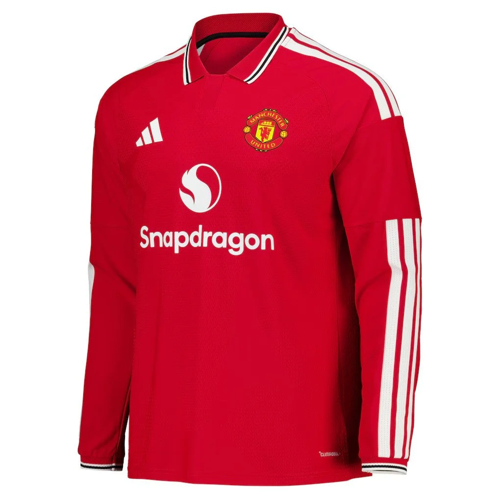 Manchester United adidas Home Authentic Shirt 2026-27 - Long Sleeve - £130.00