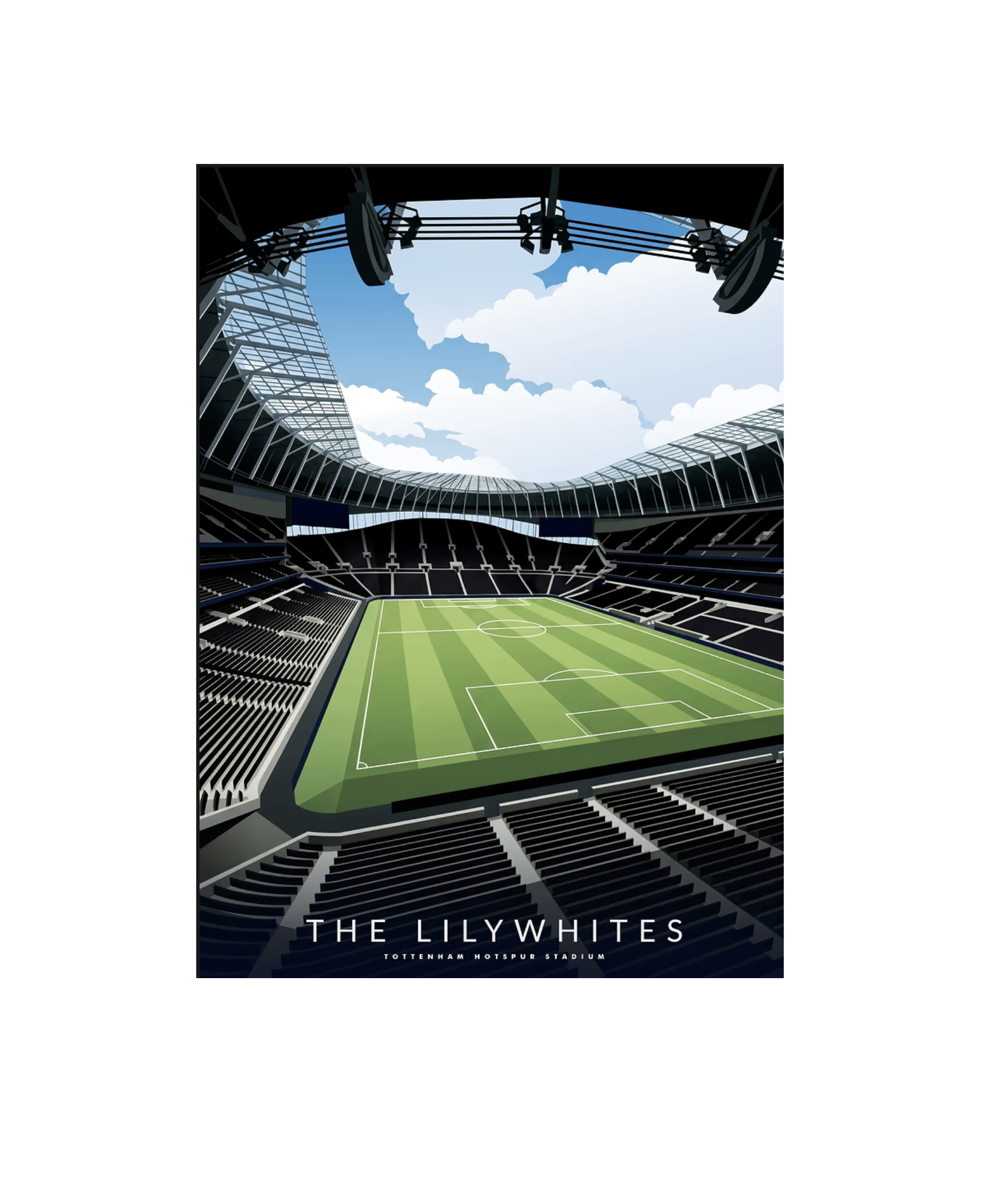 Spurs Dynasty Under Stars 26.6" x 18.9" Gloss Metal Plate
 £84.99 