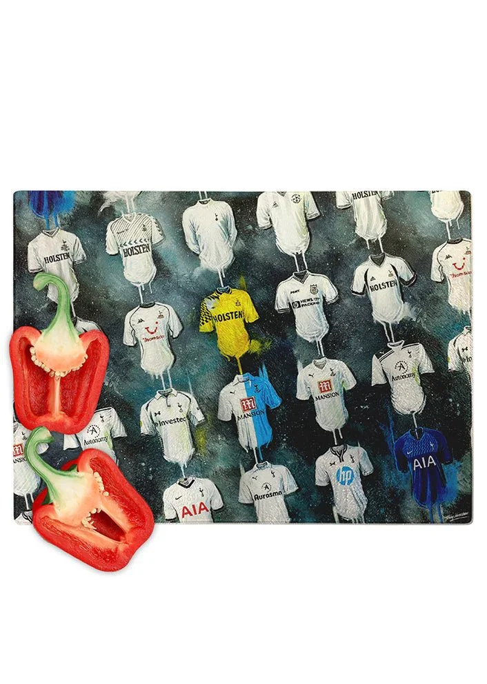 Spurs Shirts Terry Kneeshaw Art Chopping Board
 £34.99  