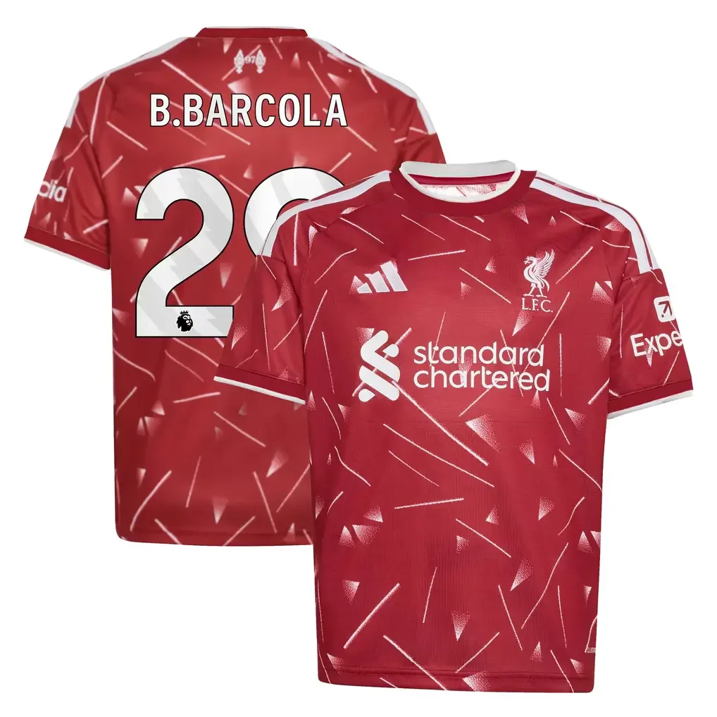 Liverpool adidas Home Shirt 2026-27 - Kids B.Barcola 29
 £75.00 