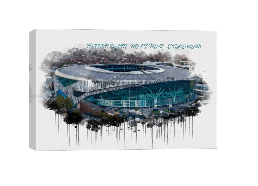 Tottenham Hotspur Stadium | 12in x 18in Canvas Art Print - £55.25