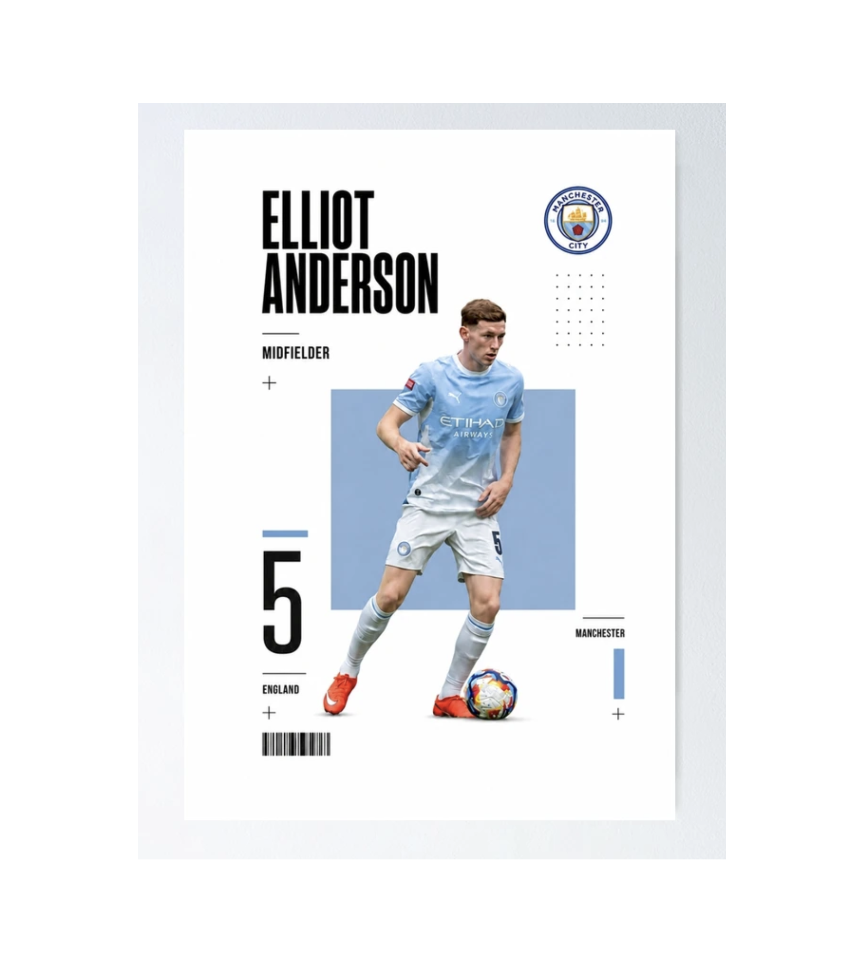 Elliot Anderson | Man City Poster 42cm x 59.4cm Semi Gloss
 £15.25 