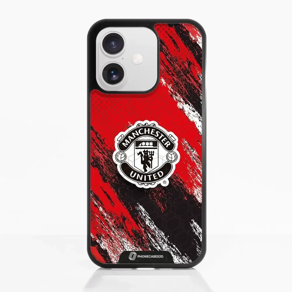 Manchester United Official 3D Phone Case Design Black Shield | Iphone All Models - £23.90