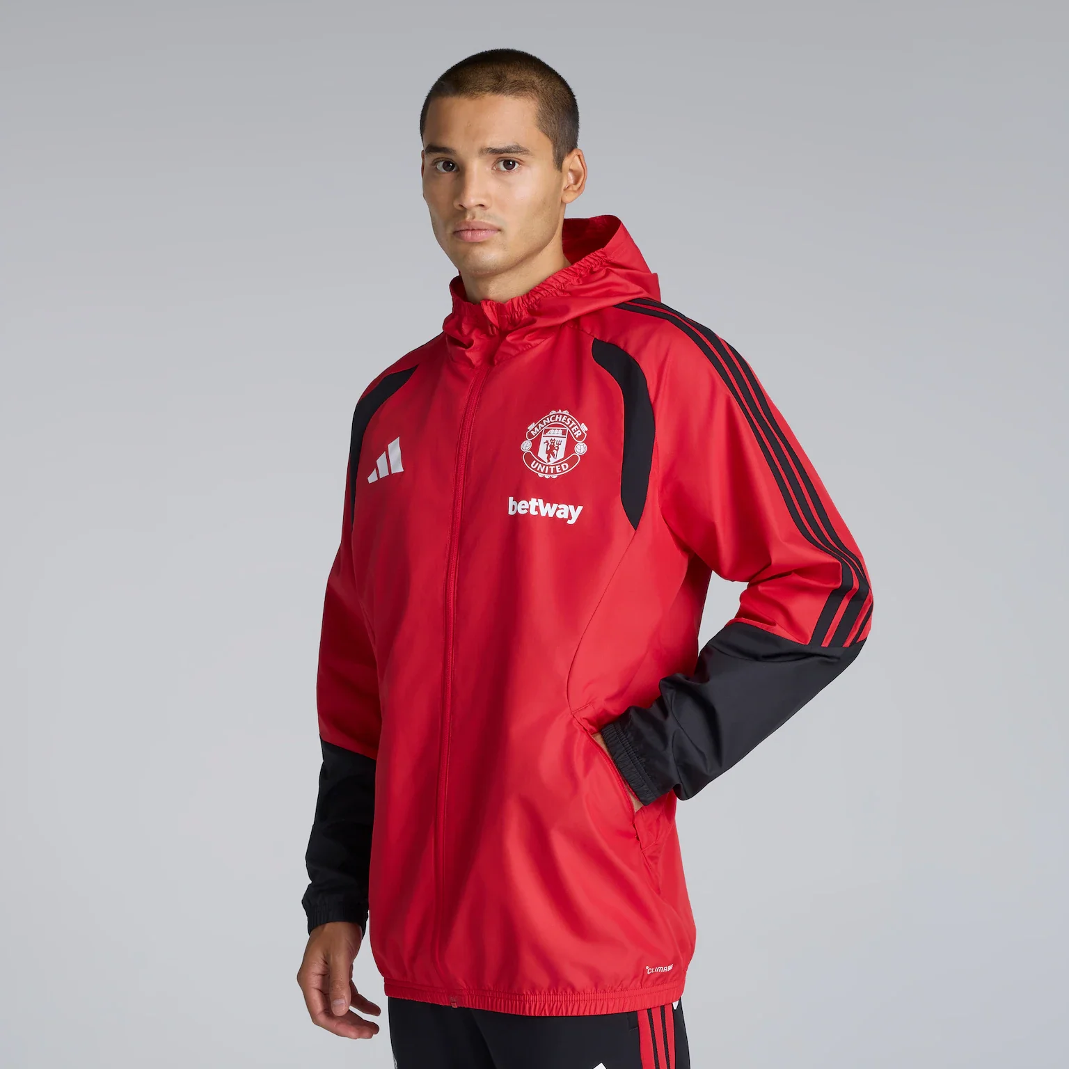 Manchester United 26/27 Training Tiro All Weather Jacket Red 
 £85.00 