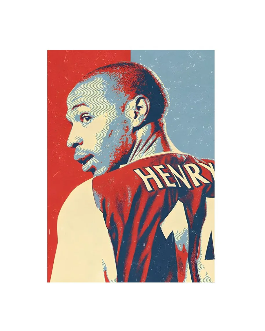 Thierry Henry | Arsenal FC | 50cm x 70cm Canvas Wall Art - £81.53