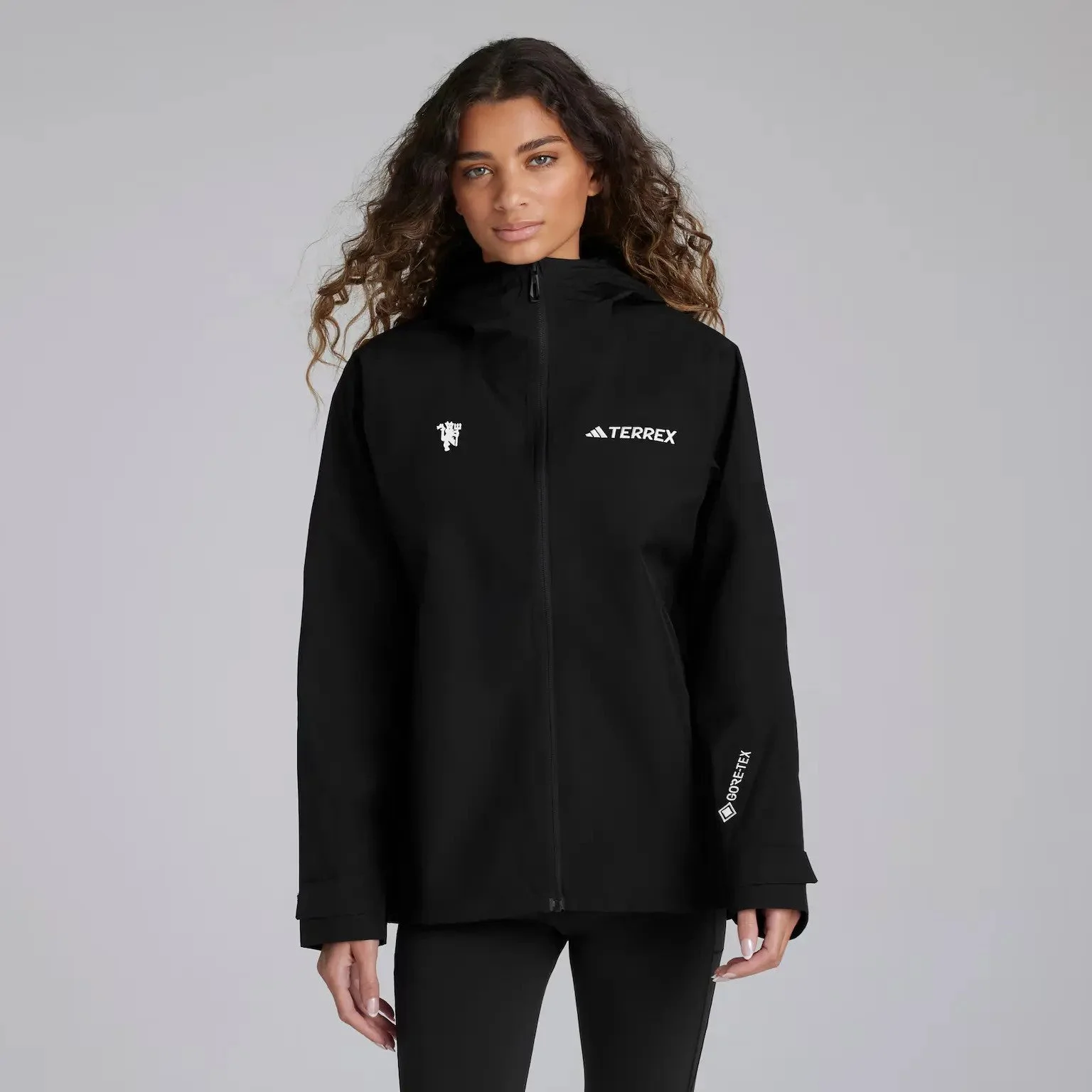Manchester United Womens Terrex Xperior 2L GORE-TEX Performance Jacket Black - £185.00