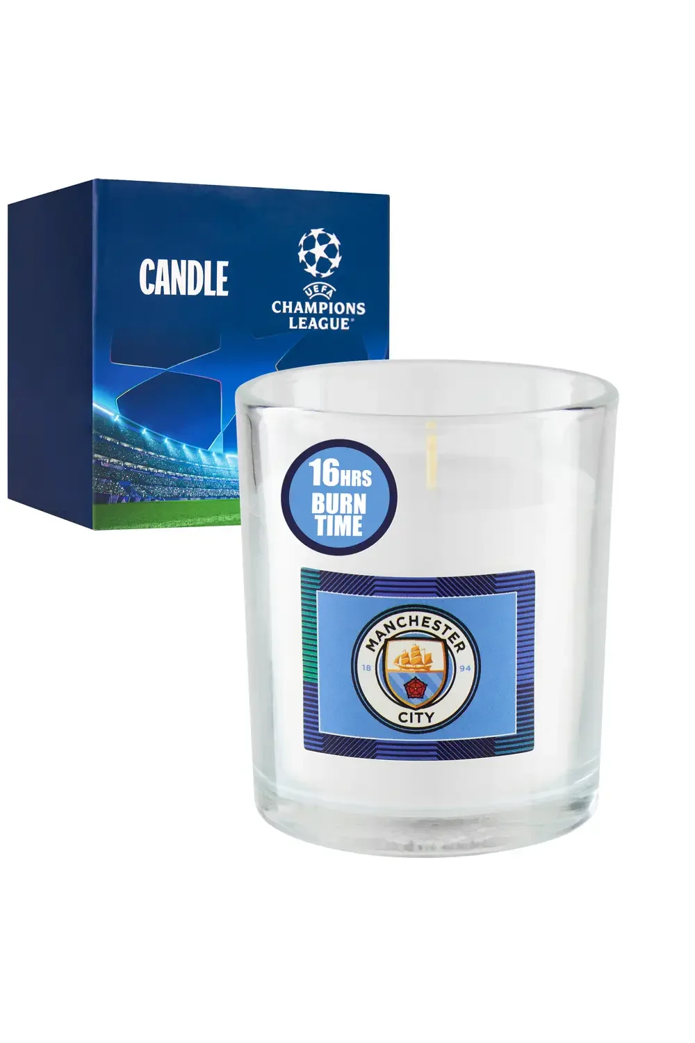 Manchester City FC Candle (Non Scented)
 £5.99  