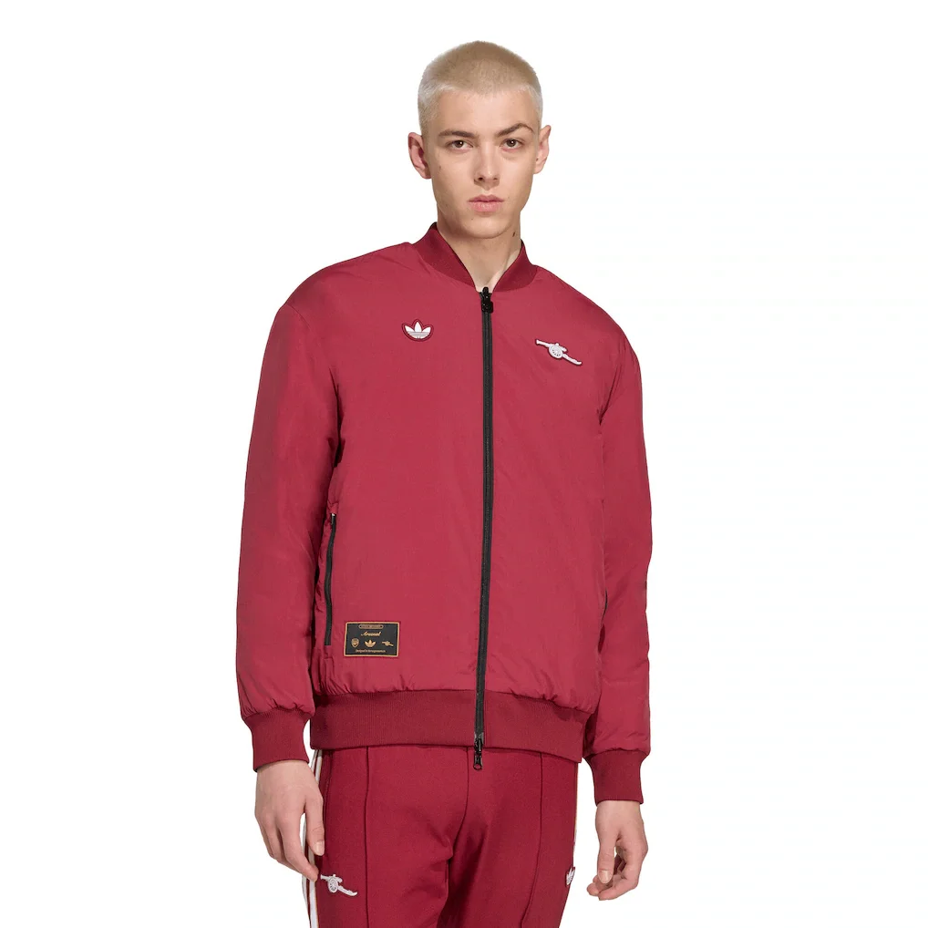 Arsenal adidas Icon Jacket - Burgundy - £130.00