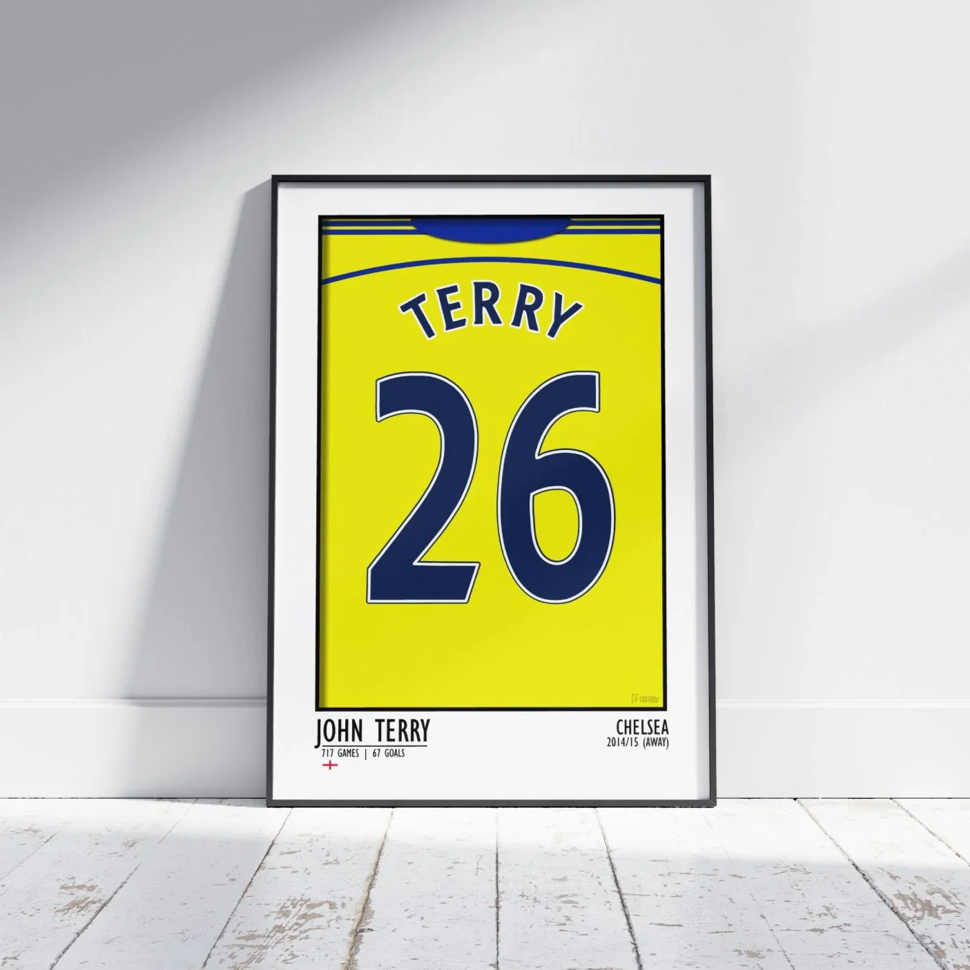 John Terry Poster Print - Chelsea FC 14/15 Away Poster | A4 Unframed Print - £10.99