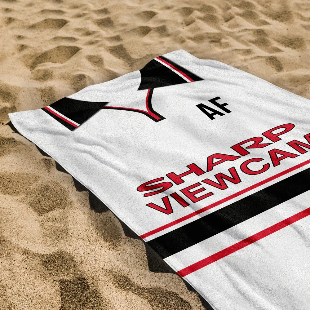 Manchester United 1999 Away Shirt | Personalised Lightweight, Microfibre Retro Beach Towel | 150cm x 75cm - £21.99