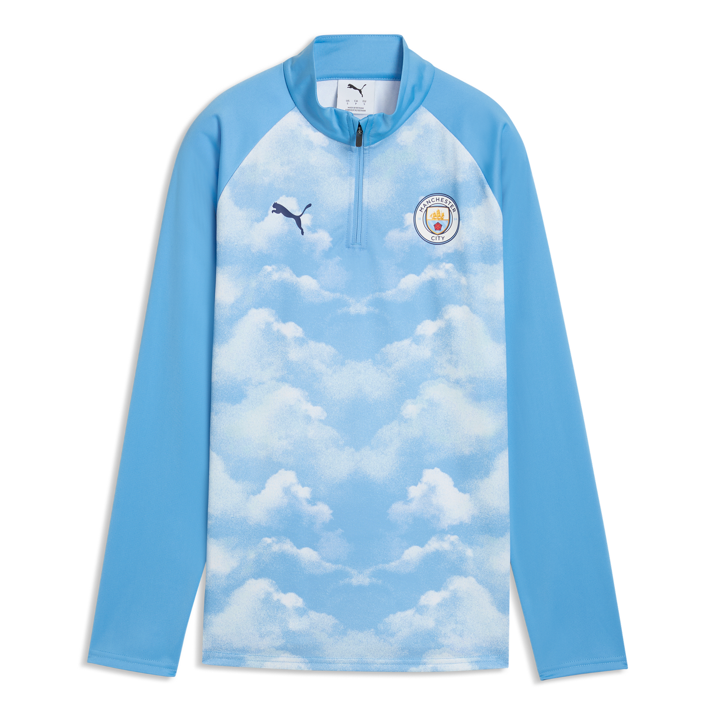 Manchester City FC Puma Womens Warm Up 1/4 Zip Top - Blue
 £70.00 
