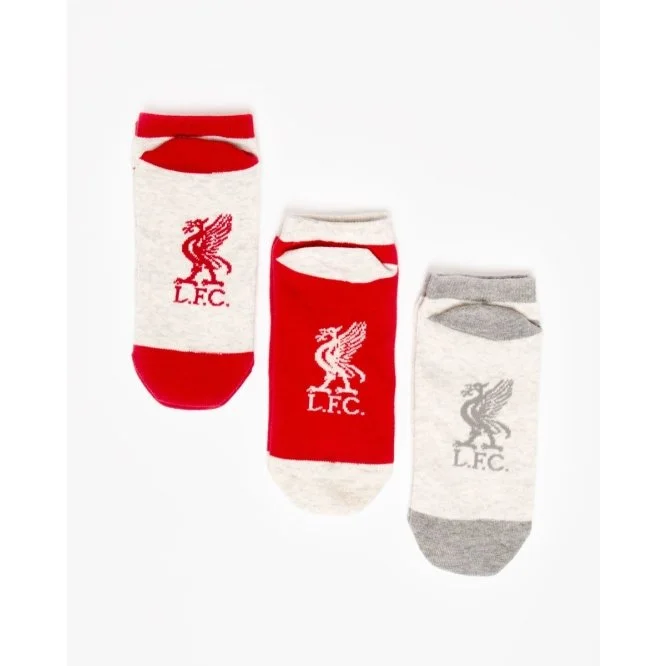 LFC Womens 3pk Design Trainer Socks - £10.00