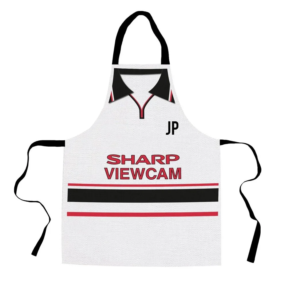 Manchester Red - 1999 Away - Retro Football Novelty Water-Resistant, Lazer Cut (no fraying) Light Weight Adults Apron - £16.99