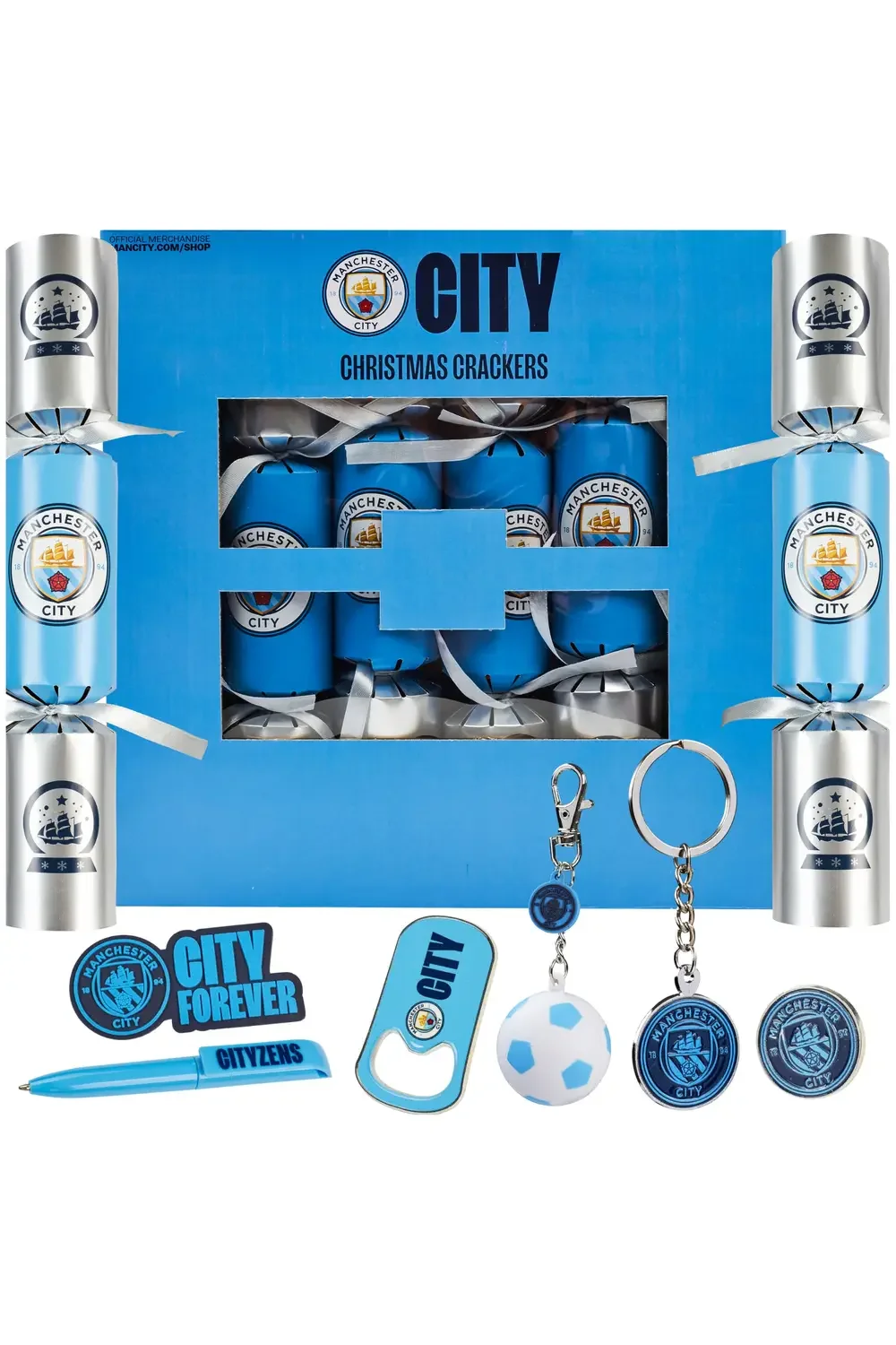 Man City F.C. Christmas Crackers Gift Set
 £17.99 