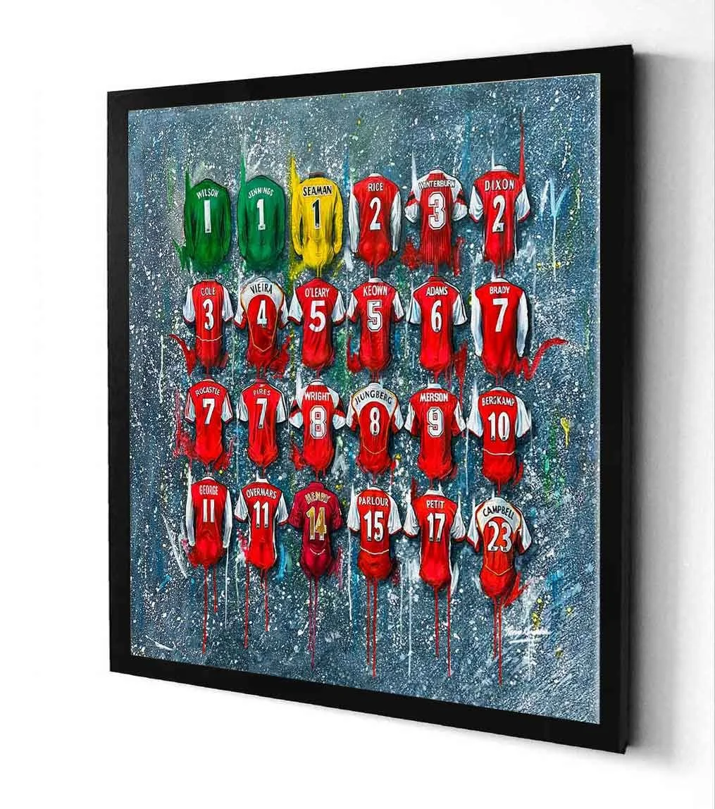 Arsenal The Gunners | A Legends Collection Framed 40x40 Canvas Print | Terry Kneeshaw Art - £239.99