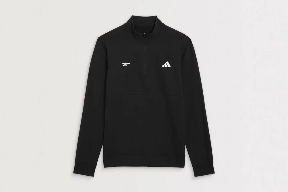 Arsenal adidas Golf Black 1/4 Zip Top - £85.00