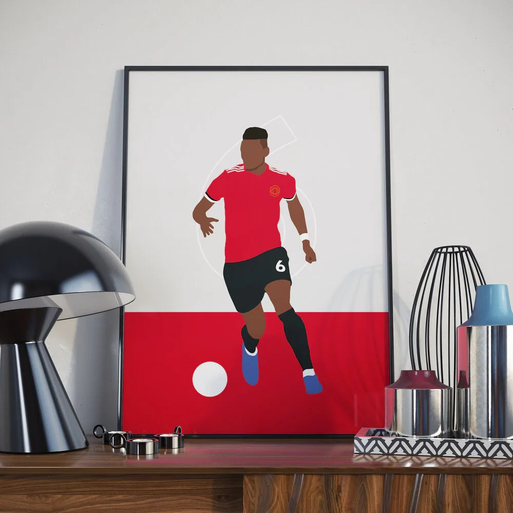 Paul Pogba A3 Framed Print - £55.00