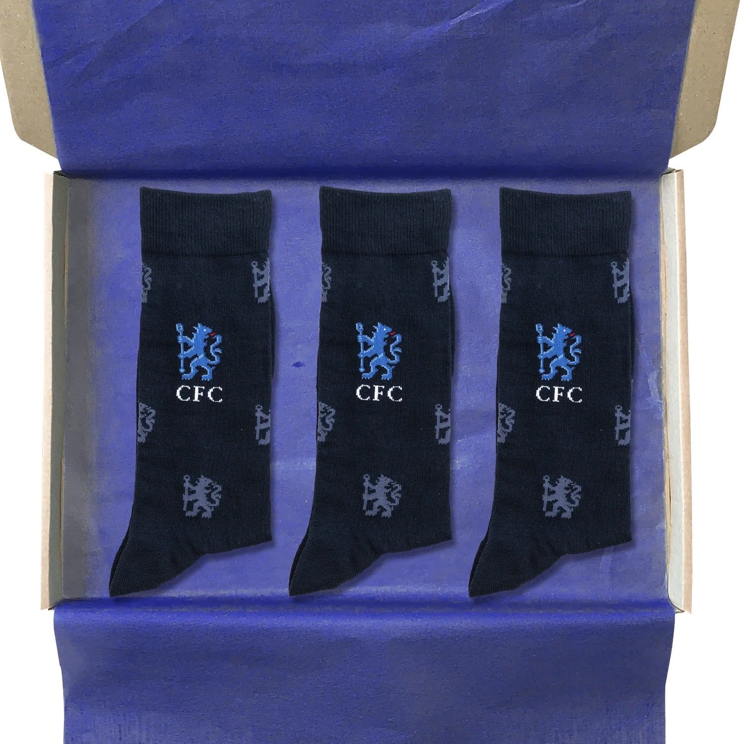 Chelsea FC Adult Socks - 3 Pack - £15-£18