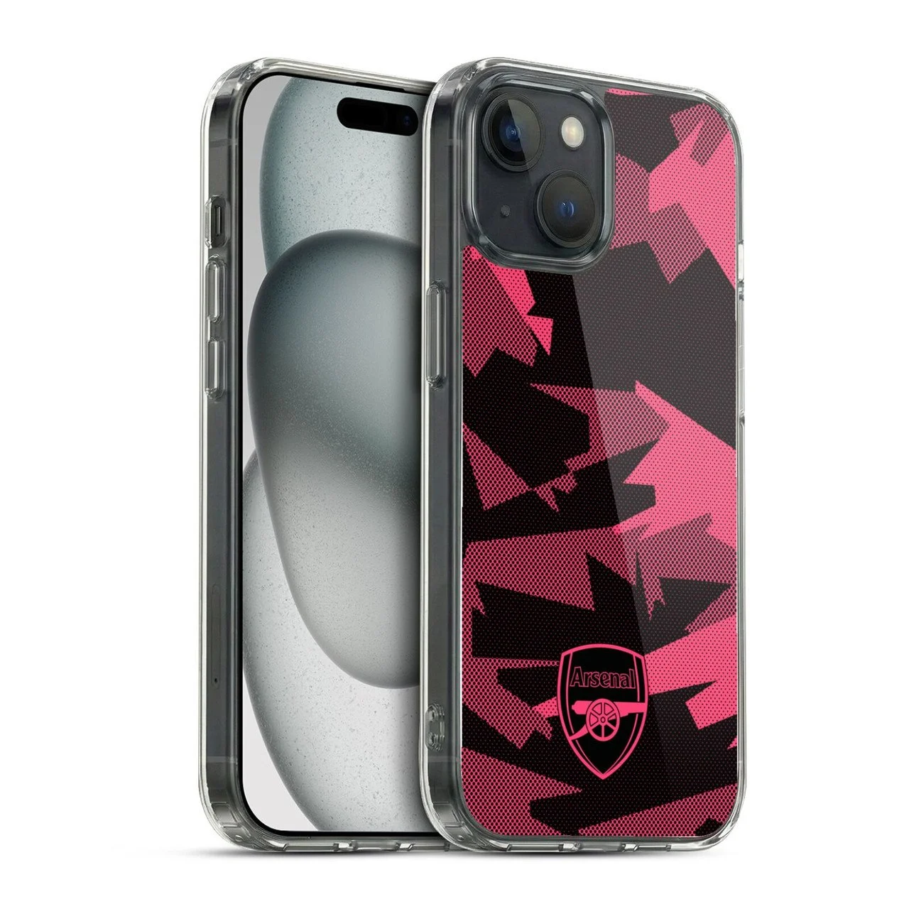 Arsenal FC Crest Pink Soft Gel Case for Apple iPhone 15 & MagSafe
 £23.95 