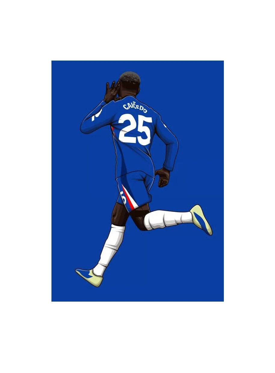 Moises Caicedo Chelsea FC Framed Fine Art 50cm x 70cm
 £149.26 
