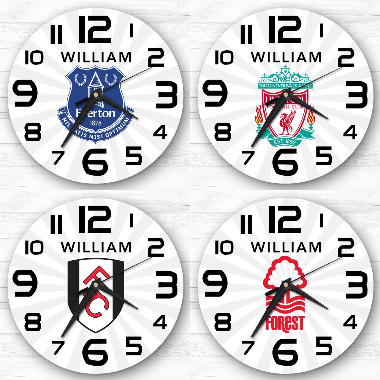 Liverpool FC Personalised Kid's Bedroom Wall Clock - £21.95