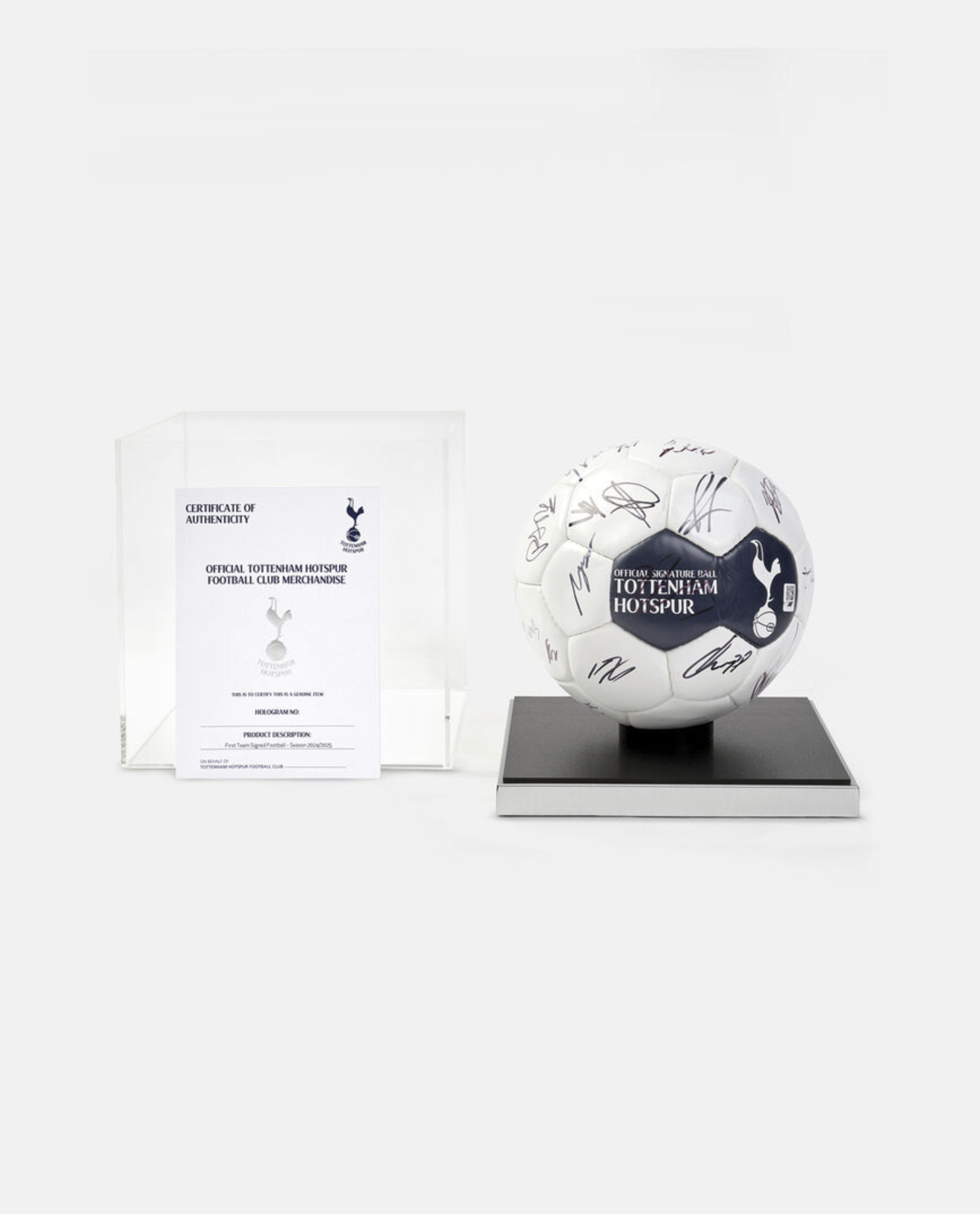 Spurs 2025/26 Signed Football In A Cube
 £500.00 