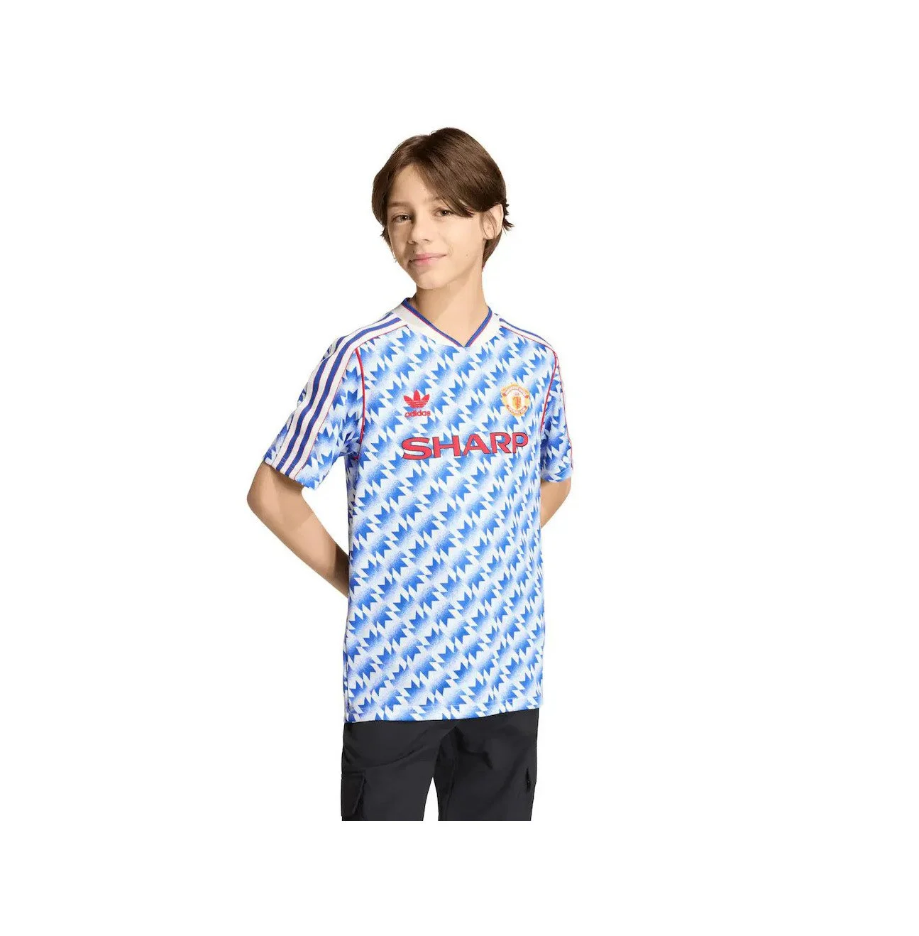 Manchester United adidas Originals 1990 Away Shirt | Blue | Kids - £65.00