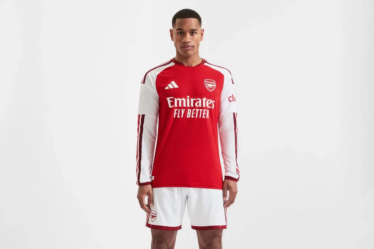 Arsenal adidas 26/27 Authentic Home Long Sleeved Shirt
 £130.00 