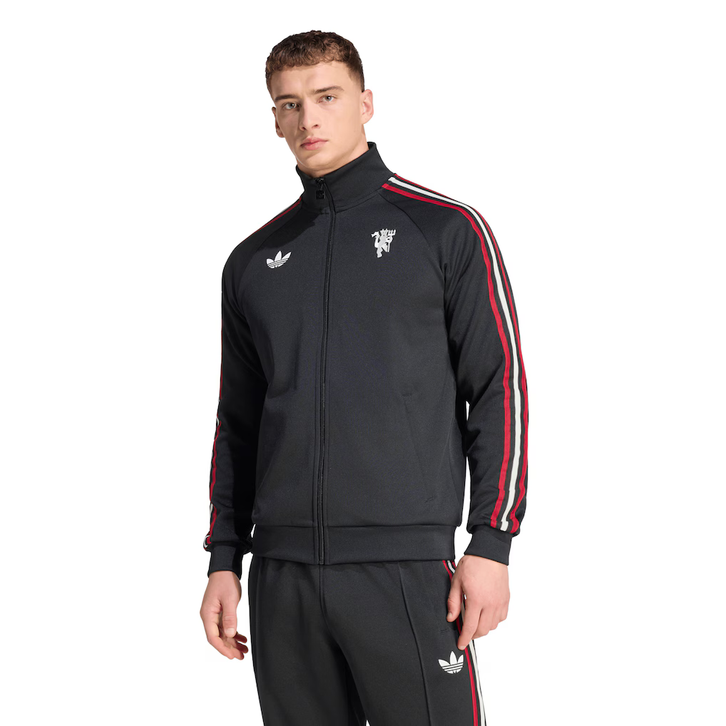 Manchester United adidas Originals Track Top - Black - £85.00