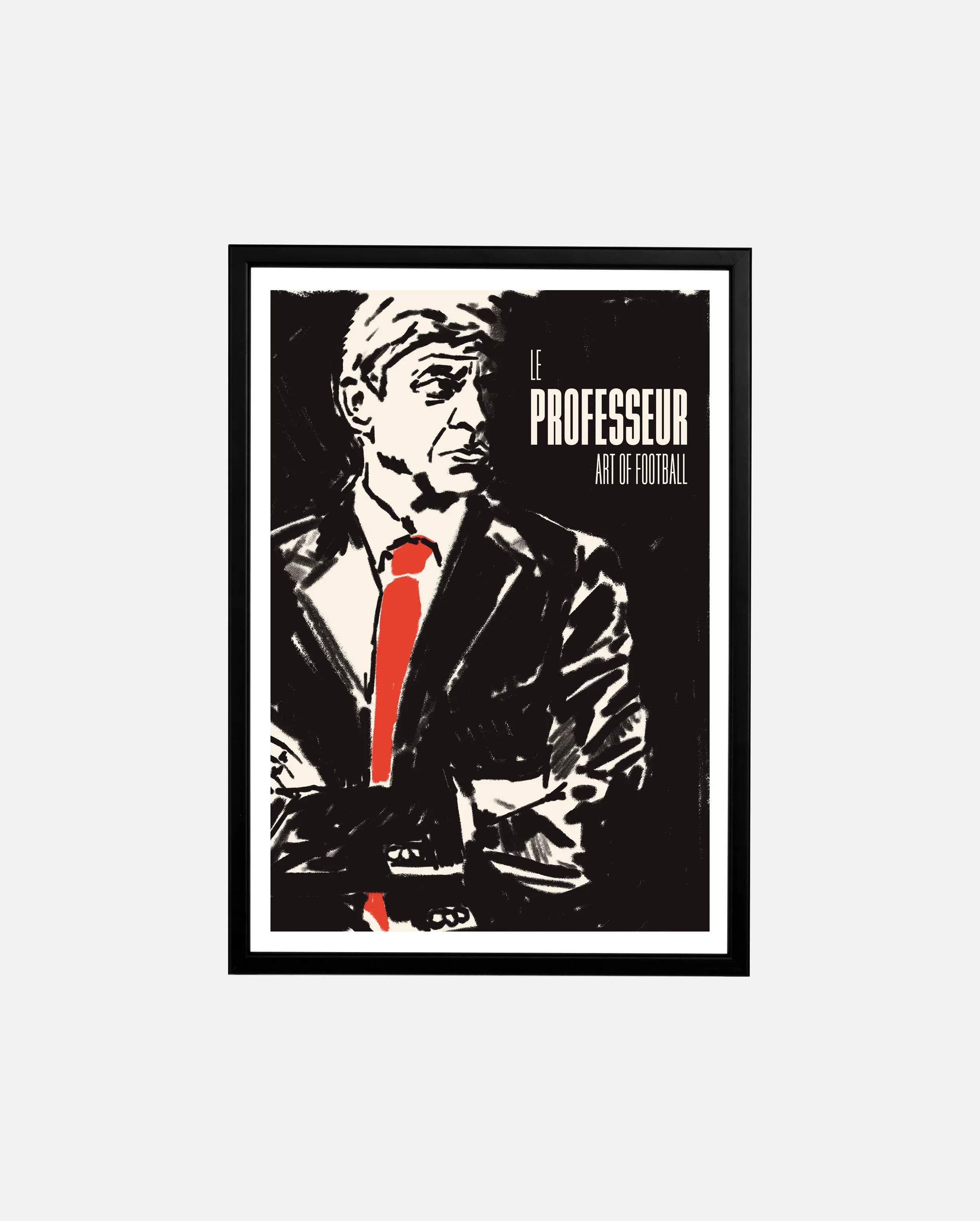 Arsenal Le Professeur Print | A3 Framed - £55.00