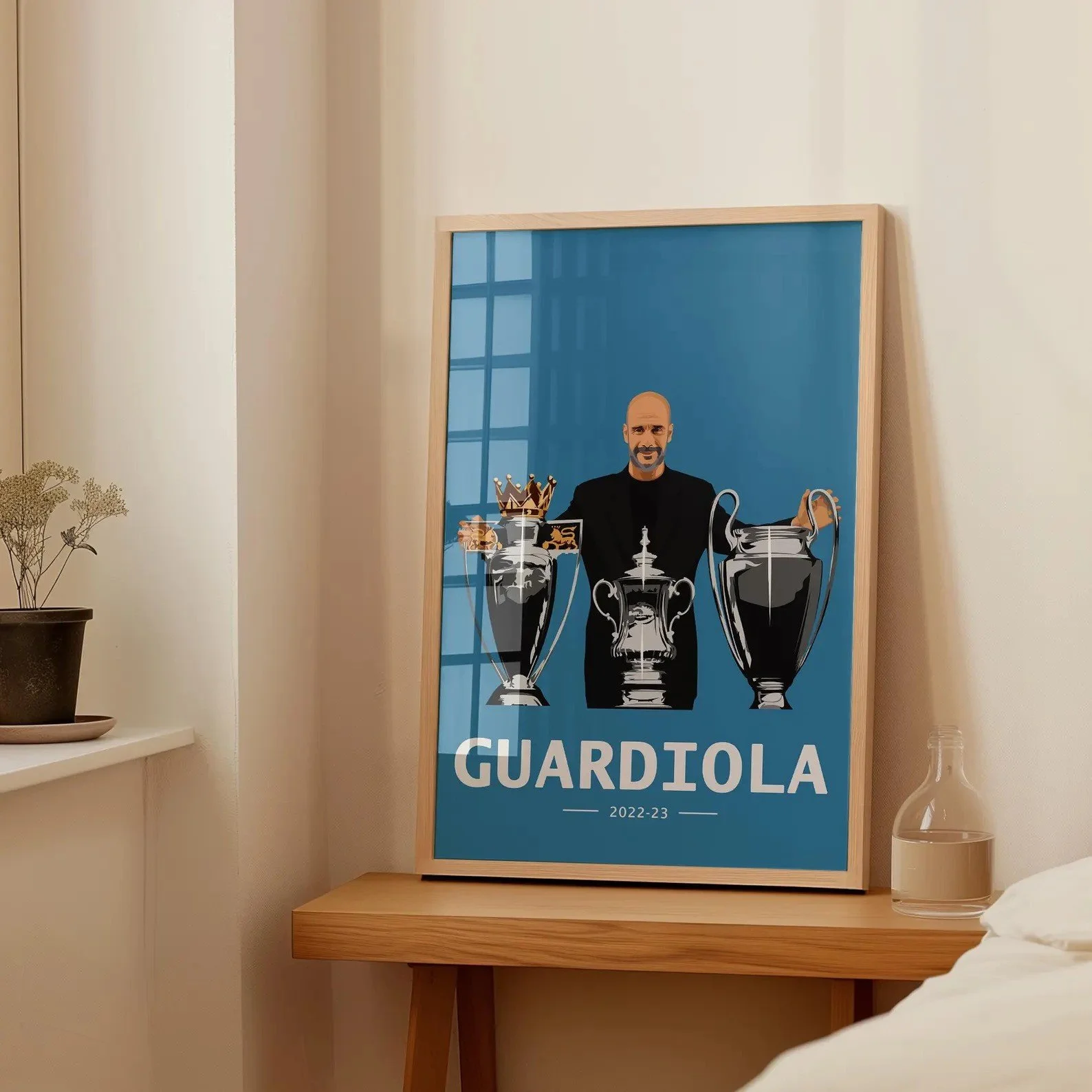 Pep Guardiola Manchester City Print A3 - £34.59